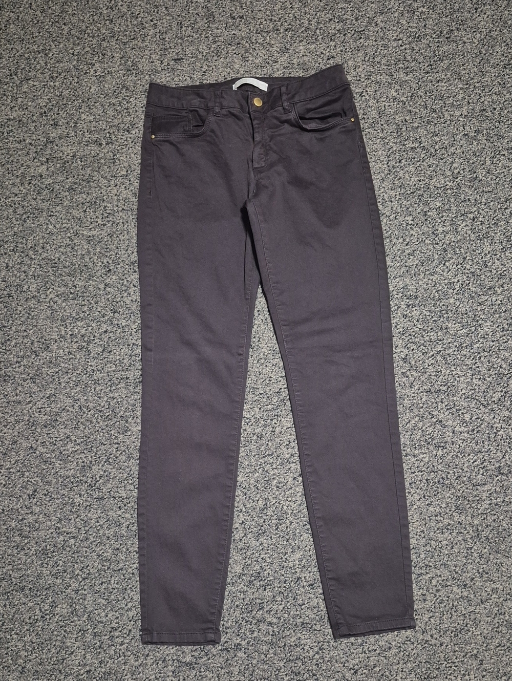 Zara Brown Skinny High-Rise Pants